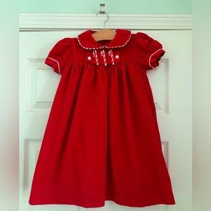 Boutique Christmas & Valentine’s Corduroy Red Dress - Girl’s 4T